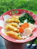 เกี๊ยวกุ้งน้ำเต้าหู้ไข่ไก่สับ