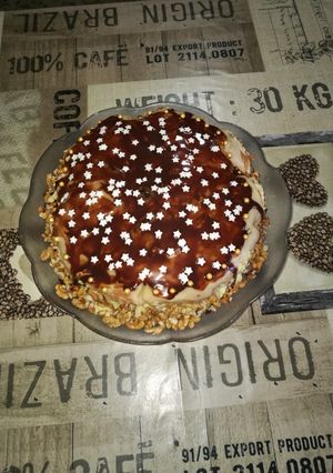 Diós-vaníliapudingos torta recept fotója