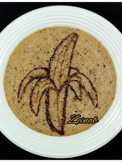 عکسی از دستور فرنی موز و خرما(تزیین فرنی)