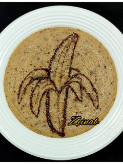 عکسی از دستور فرنی موز و خرما(تزیین فرنی)