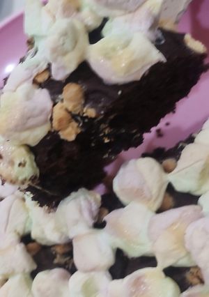 Foto resep S'mores Brownies Marshmallow with White Chocolate Chip and Strawberry Jam Airfryer