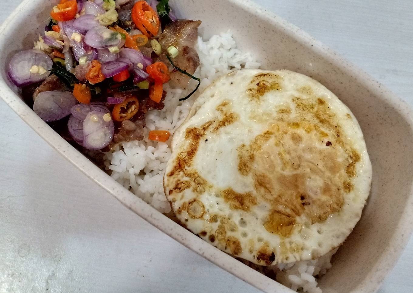 Nasi Babi Sambal Matah