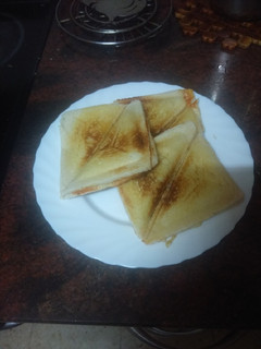 Una foto de Sándwich pizza