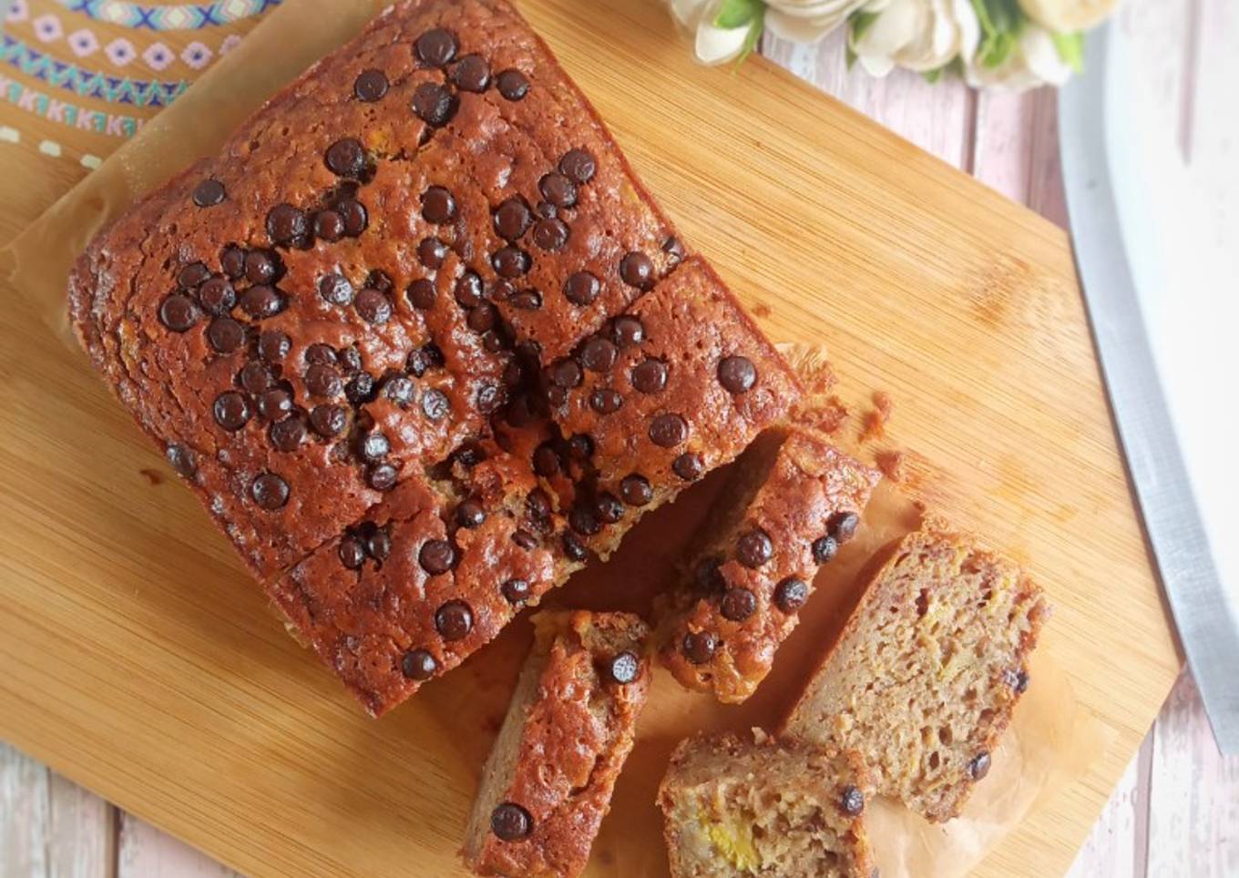 Bolu pisang panggang (takaran sendok dan hanya aduk2)