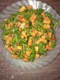 Tumis tempe,kancang panjang daun jeruk