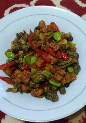 Foto resep Oseng Tiram dengan Tempe dan Pete
