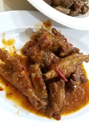 Foto resep Ceker dan tulang ayam pedas (pelengkap gudeg)