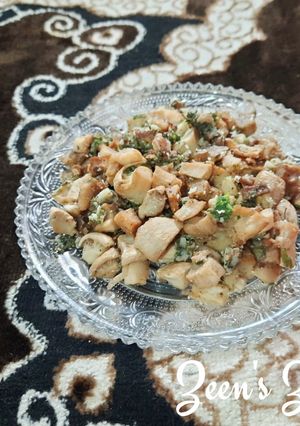 A picture of 5 minutes Butter Garlic Milky Mushrooms.