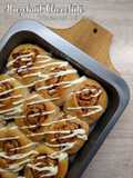 Chocolate Hazelnut Wholemeal Roll Bread (Autolisis, Tanpa telur)
