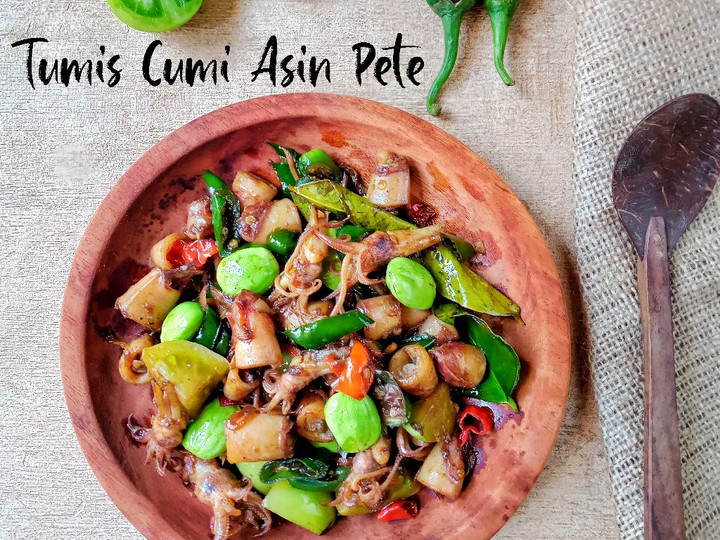 Resep Tumis Cumi Asin Pete Cabe Ijo Sederhana Dan Enak