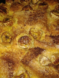 Foto resep Banana Bread Pudding with Custard Sauce