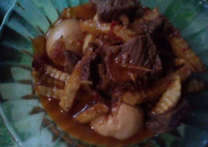 Semur Daging, Kentang, Telur