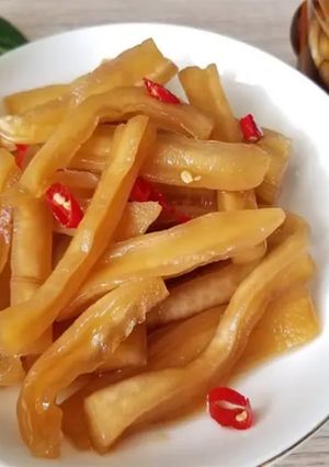 Hình của món Củ cải ngâm nước tương.