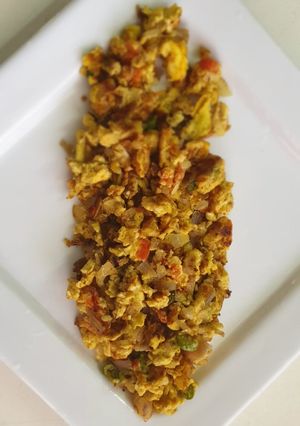 A picture of Anda Ghotala Masala Omelette.