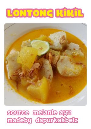 Foto resep Lontong kikil surabaya