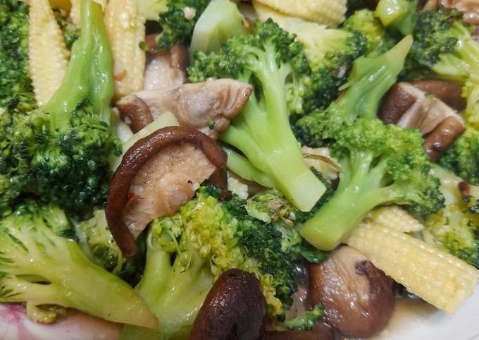 青花香菇玉米筍食譜與作法by 趙蓓蒂 Cookpad