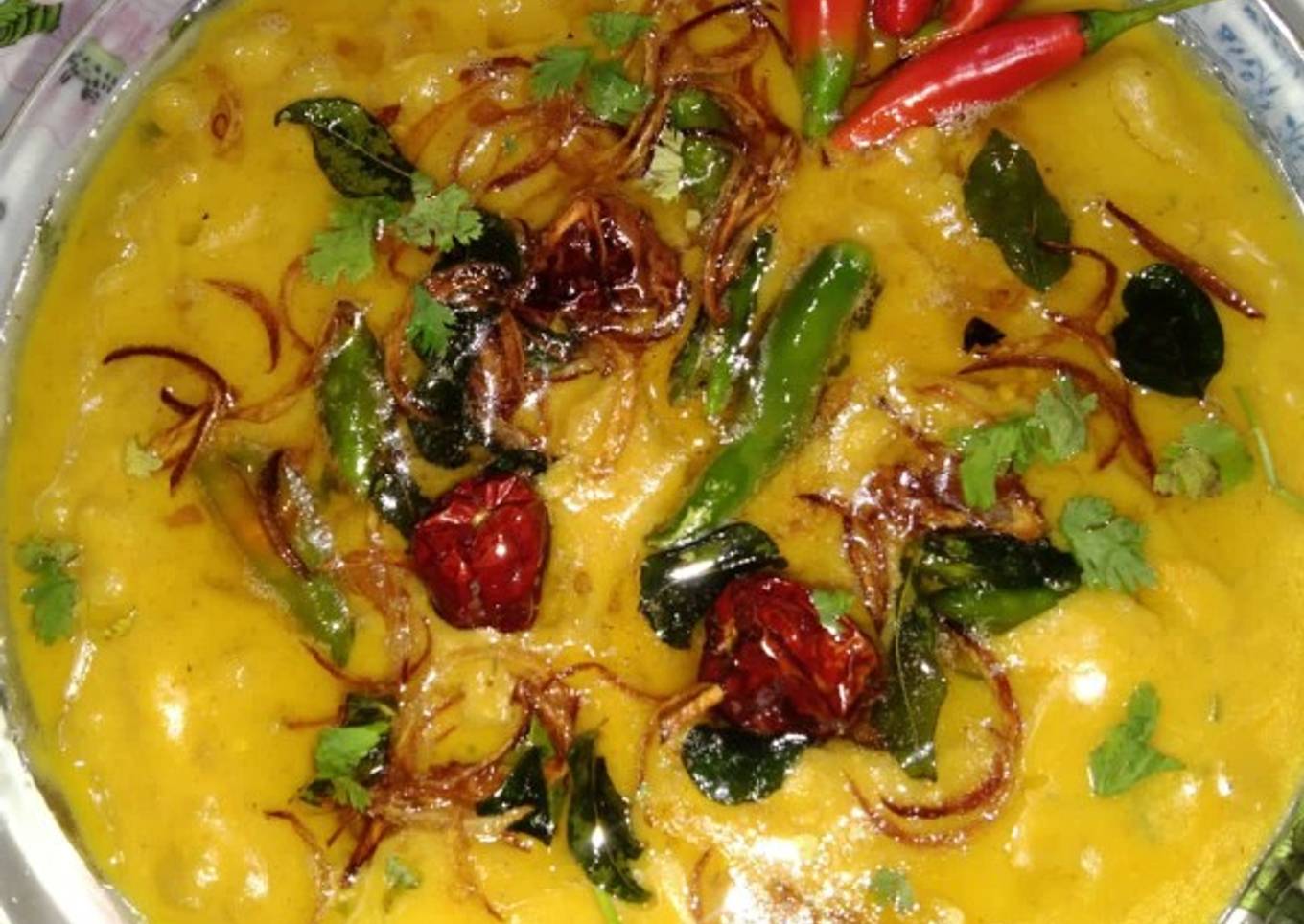 Rajasthani boondi karhi😋راجھستانی بوندی کڑھی 😋
