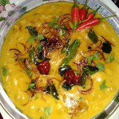 A picture of Rajasthani boondi karhi😋راجھستانی بوندی کڑھی 😋.
