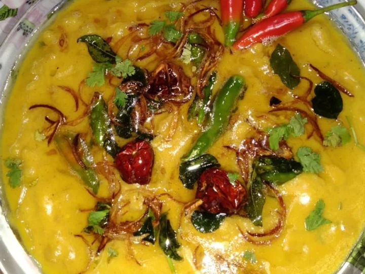 Recipe Rajasthani boondi karhi😋راجھستانی بوندی کڑھی 😋 which So Delicious