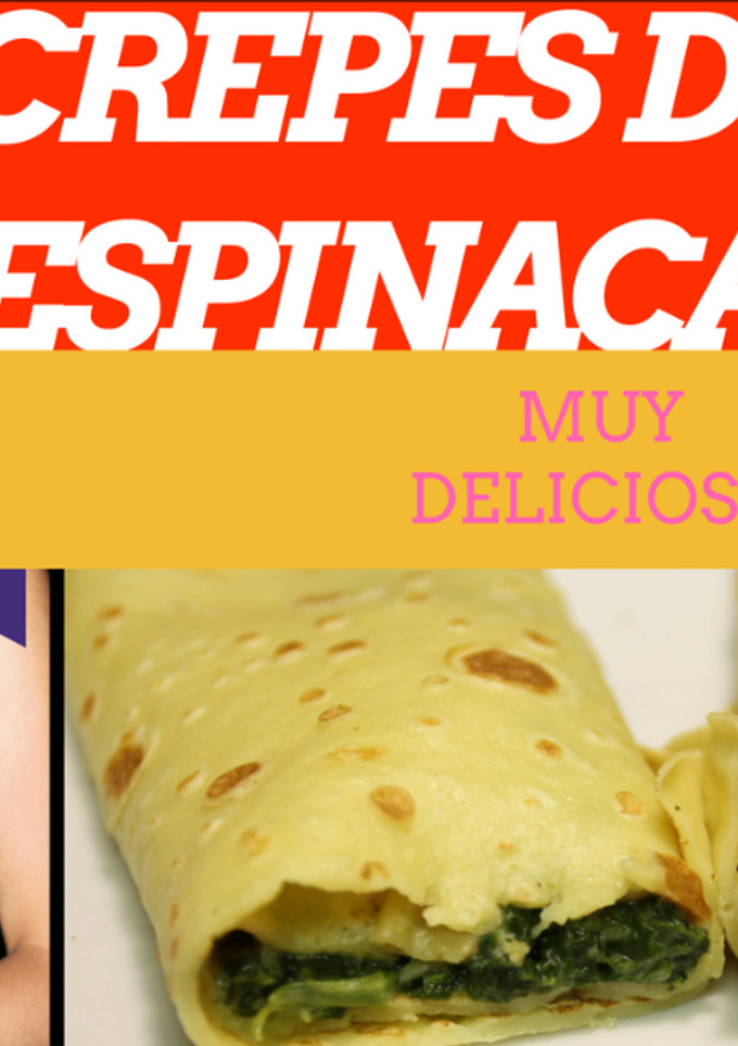 Una foto de Crepes de espinaca