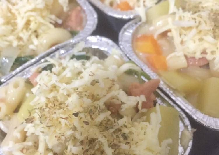 Macroni schootel sayuran