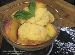 Foto principal de Helado de melocotón (Thermomix)
