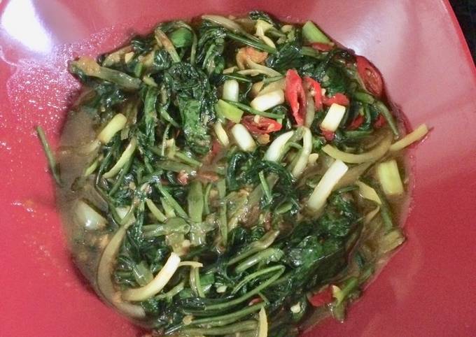 Resep Oseng kangkung maknyusss Anti Gagal