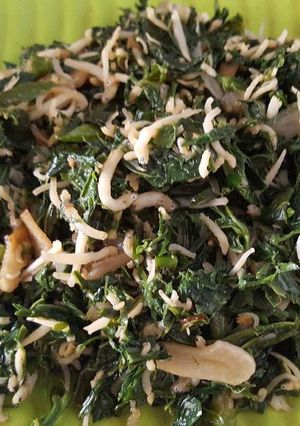 Foto resep Daun Singkong Tumis Teri