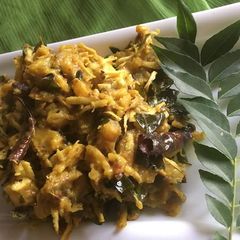 Kachche kele ki sabji A picture of Kachche kele ki sabji.