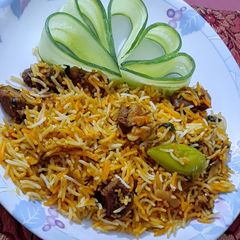 A picture of Beef biryani.