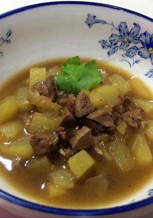 Foto resep Tumis kentang dan hati ayam MPASI