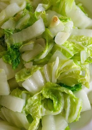 Une photo de Sauté choux chinois facile
