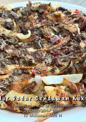Gambar Telur Dadar Cendawan Kukur