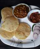 Bihari Chole with bhature