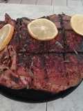 Costillar de cerdo en naranja y salsa soya