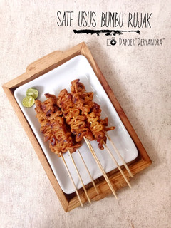 Foto resep Sate Usus Bumbu Rujak