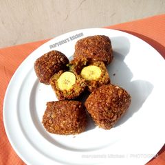 A picture of Plantain lamingtons.