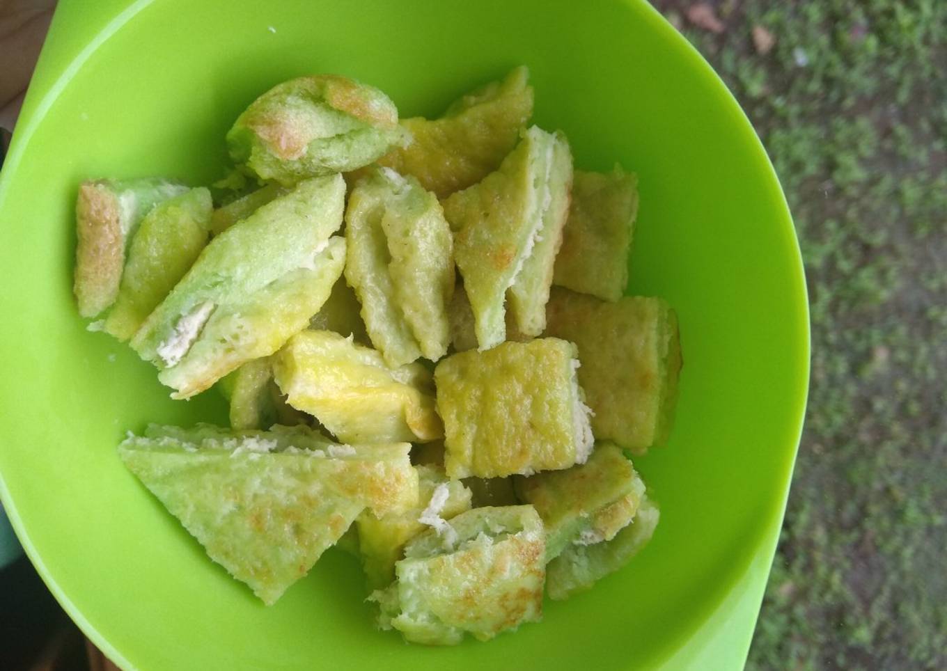 MPASI 10m Roti panggang isi ayam tahu
