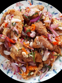 Foto resep Kulit ayam Krispy kentang sambal matah