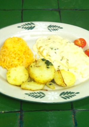 Una foto de Pescado en salsa de mostaza