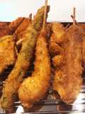 Variety Kushiage (Japanese Skewered Fried Foods)
