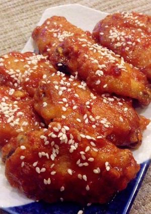 รูปของ ไก่ทอดซอสเผ็ด🐔🐓