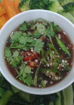 Hình của món Kho quẹt chay.