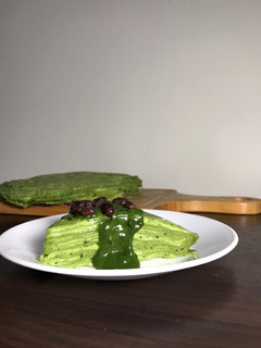 抹茶千層蛋糕 的食譜成品照片