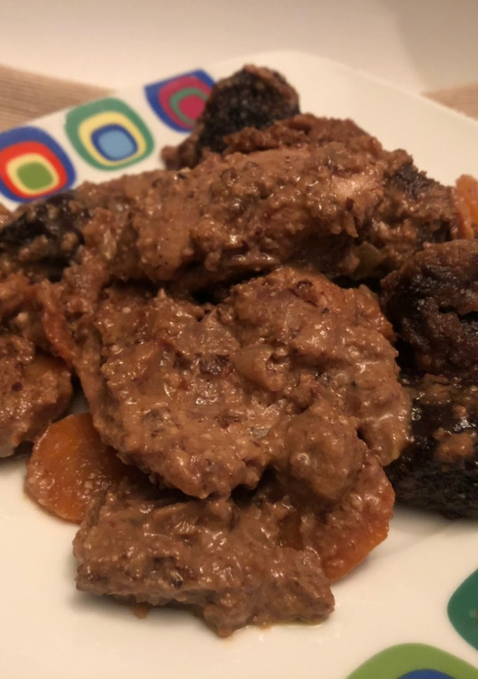 Una foto de Pollo al horno con vino blanco