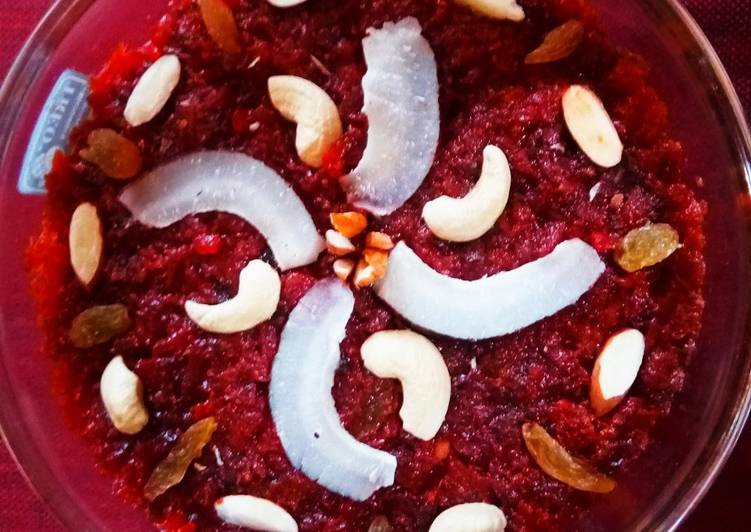 Simple Way to Make Any-night-of-the-week Beet root halwa