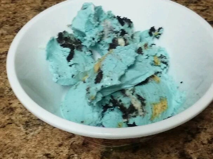 Easy Steps to Prepare No Churn Cookie Monster Ice Cream the Awesome  Appealing