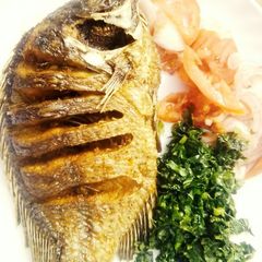 Deep fried Fish#Endofyearchallenge A picture of Deep fried Fish#Endofyearchallenge.