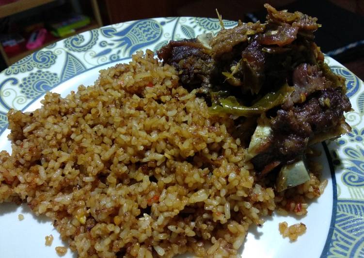 Nasi Goreng Roa + Iga Penyet sambal ijo #bikinRamadhanBerkesan