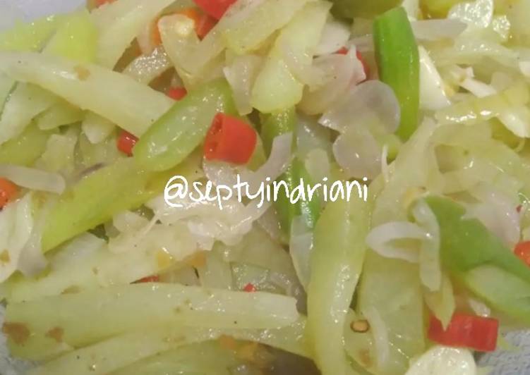 Resep Tumis labu Siam dan buncis Lezat